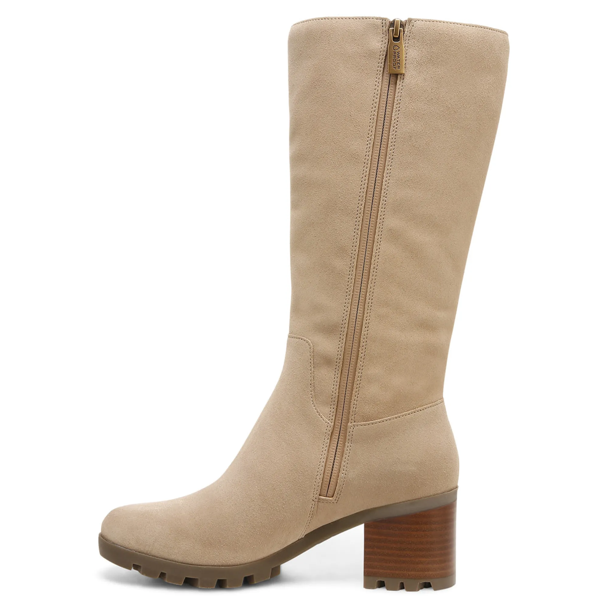 Vionic Brenna Waterproof Tall Boot Wheat