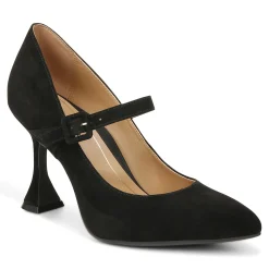 Vionic Collette Mary Jane Heel Black Suede