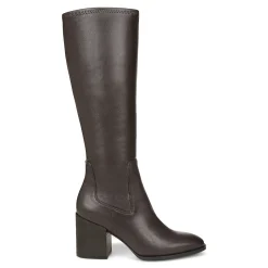 Vionic Inessa Tall Boot Chocolate Stretch Syn